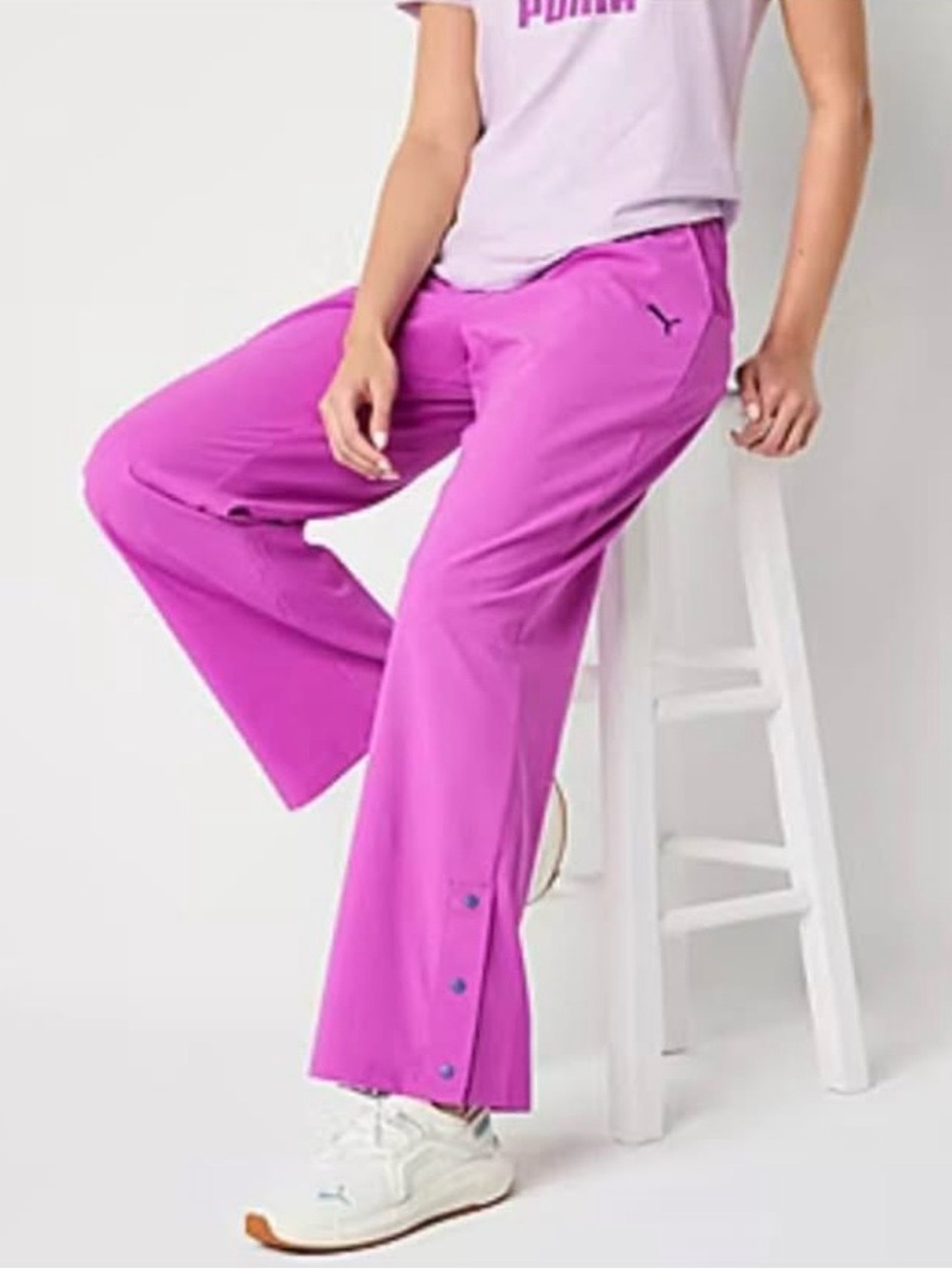 Puma Women's Bright Wild Berry Straight Leg Track Pants